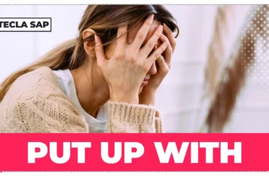 PUT UP WITH? Qual é o significado e a tradução do phrasal verb?